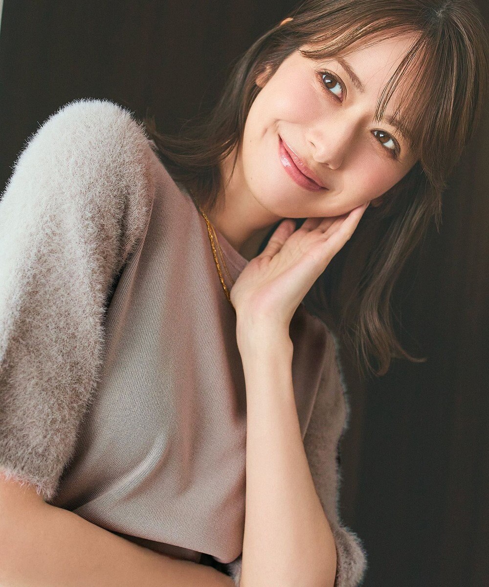 ANY SIS L 【洗える】シャギースリーブ ニット 