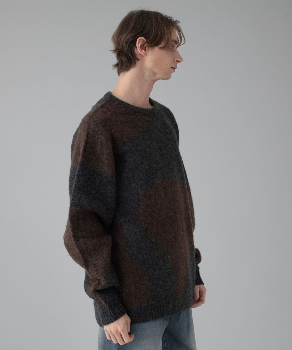 WEGO 【ユニセックス着用ITEM/MLサイズ展開】ファジーパターンプルオーバー 