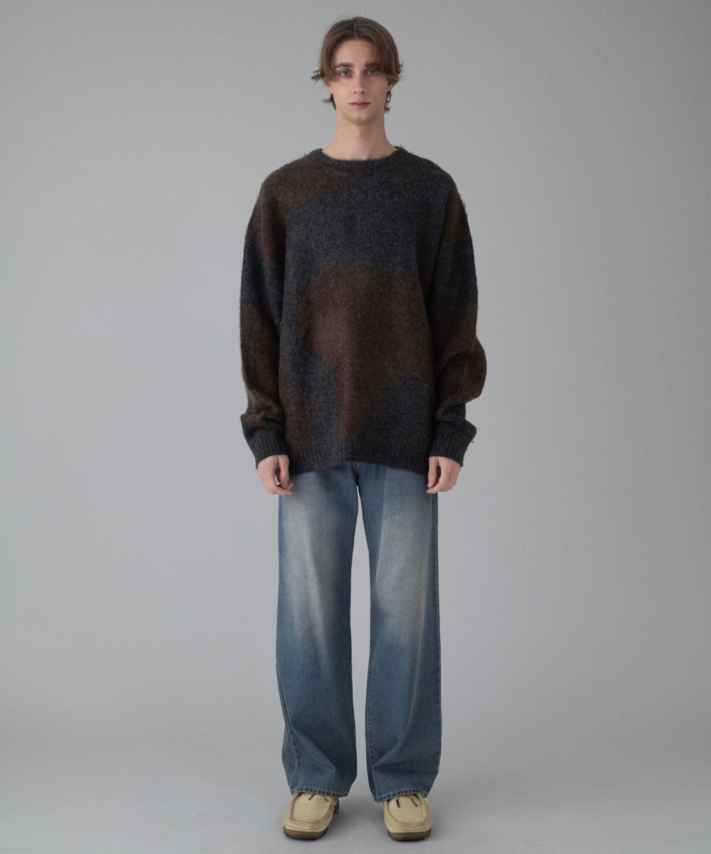 WEGO 【ユニセックス着用ITEM/MLサイズ展開】ファジーパターンプルオーバー 