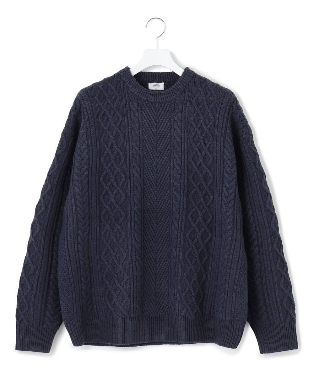 J.PRESS YORK STREET 【UNISEX】アランケーブル クルーニット 
