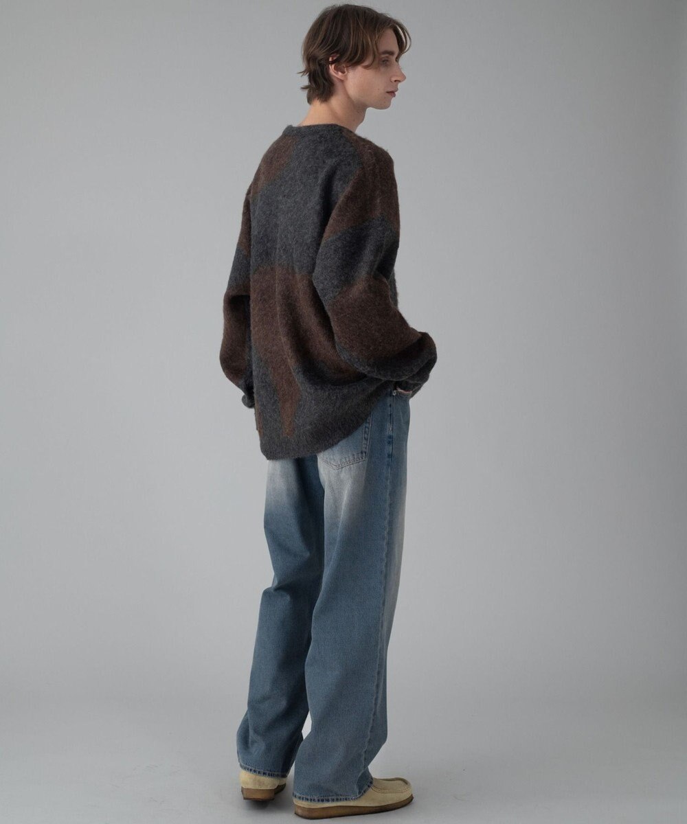 WEGO 【ユニセックス着用ITEM/MLサイズ展開】ファジーパターンプルオーバー 