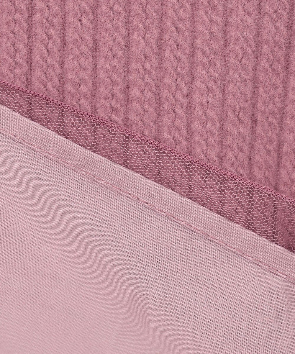 ANY KIDS 表起毛 レースアップ チュニック 