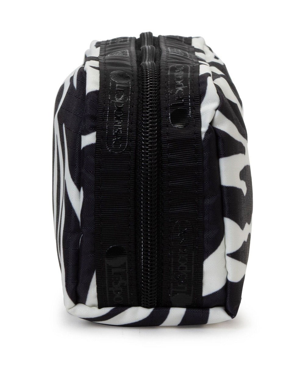 LeSportsac RECTANGULAR COSMETIC/クリームブラックゼブラ 