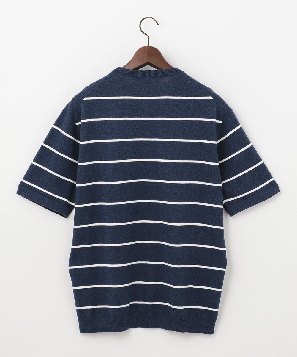 JOSEPH ABBOUD MOUNTAIN 【SPACE／UNISEX】OGコットンストレッチボーダー ニットTシャツ 