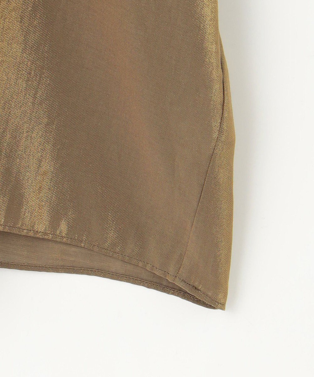 自由区 【洗える】ブライトシアーシャンブレー Tブラウス 