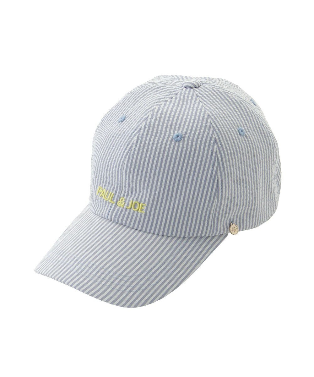 MOONBAT PAUL&JOE ACCESSOIRES(ポール&ジョー）ロゴ入り 深キャップ 帽子 ネコチャーム付 UVカット 