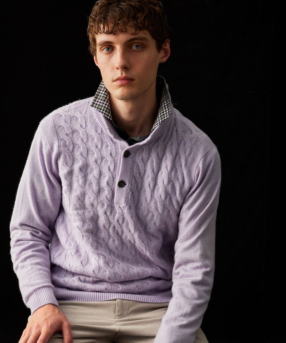 JOSEPH ABBOUD 【キングサイズ・微起毛/ジャパンファブリック】ウィンターダディー ポロシャツ 