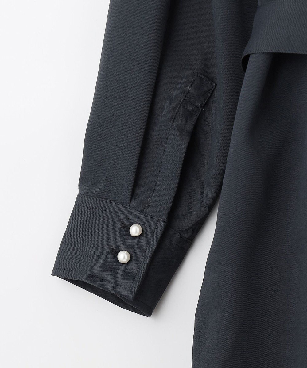 組曲 【サッシュベルト付き】パールボタンシャツワンピース 