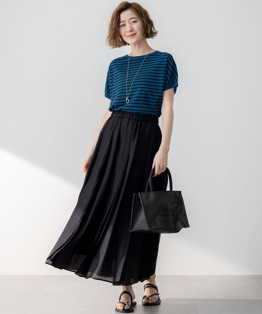 23区 L 【新色追加/洗える】レーヨンポリエステルストレッチ プルオーバー ニット 