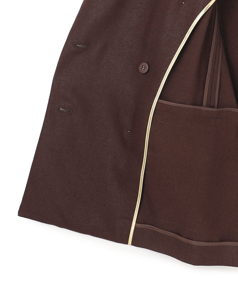 BEIGE， CAROLE / リネンライク ダブルジャケット 