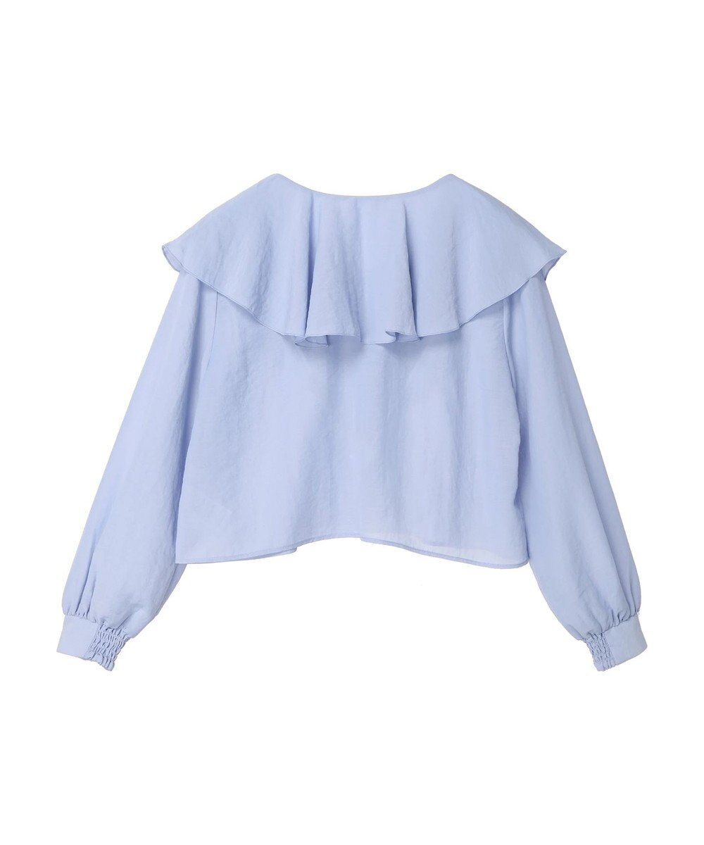 earth music&ecology ラッフルショートブラウス 