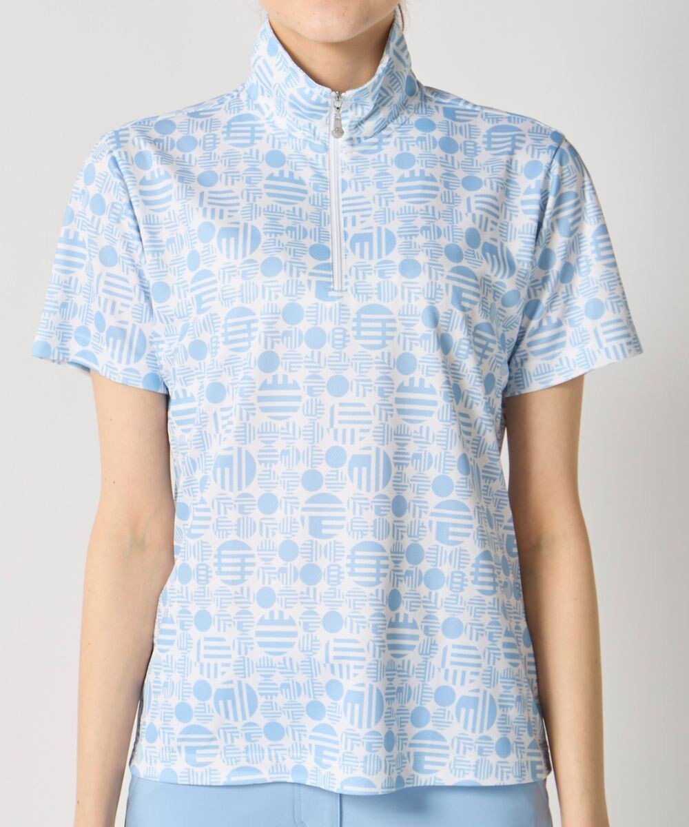 FILA GOLF／marie claire 【Marie claire sports】ハーフジップ半袖シャツ 