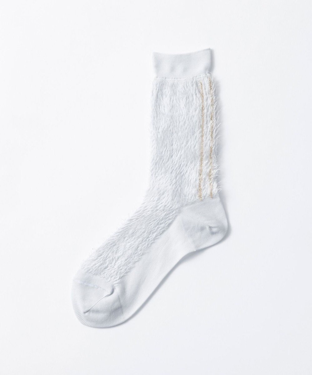 TRICOTE ラメラインファーソックス 