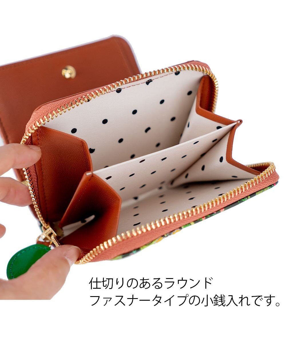 tsumori chisato CARRY ガーデンゴルフクラブ ラウンドファスナー 2つ折り財布 