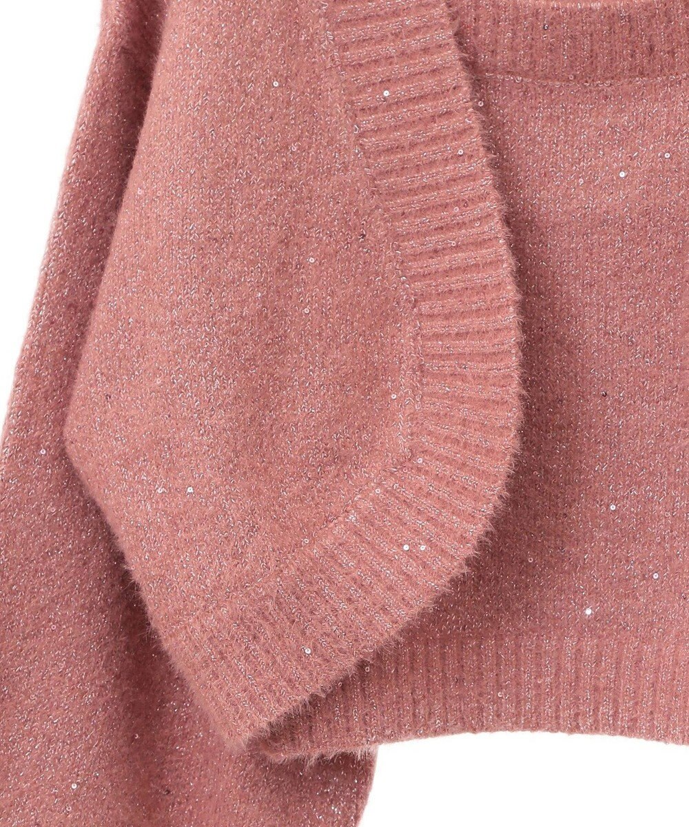 earth music&ecology ＳＥＴ２点スパンコールニットボレロ×タンク 