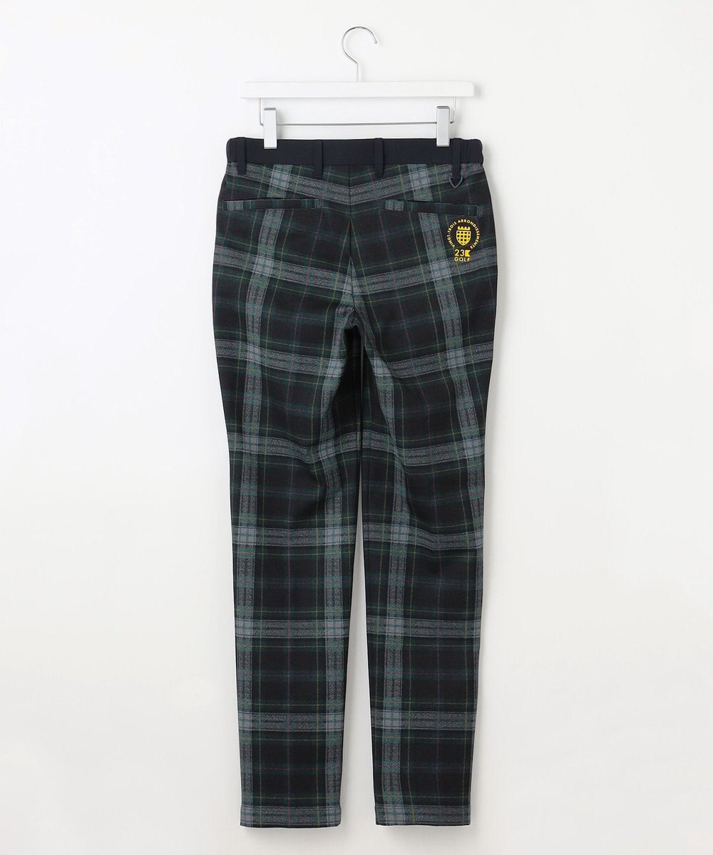 23区GOLF 【MEN】【ストレッチ】チェック柄プリント パンツ 