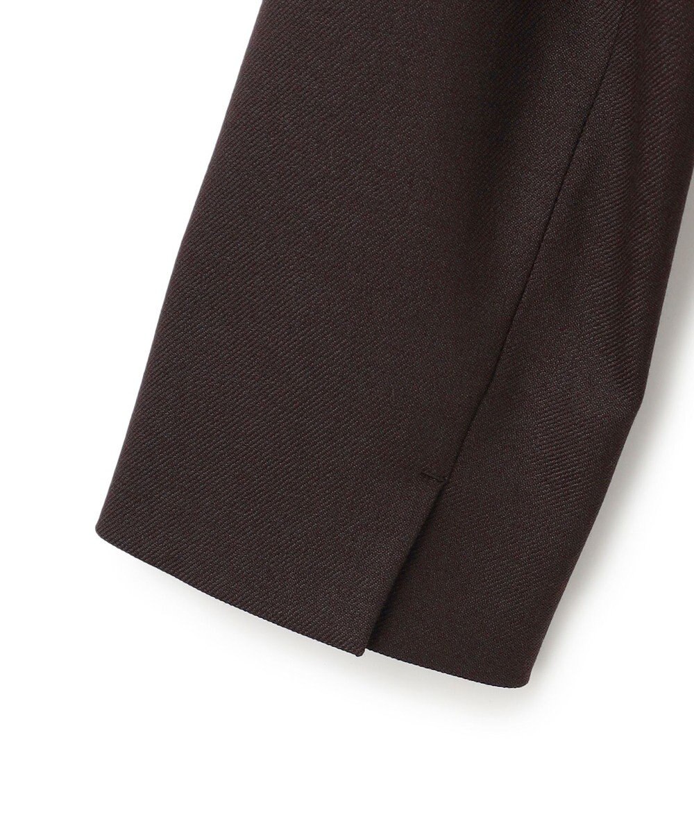 ICB 【洗える】プロヴィスウールツイル ノーカラージャケット 