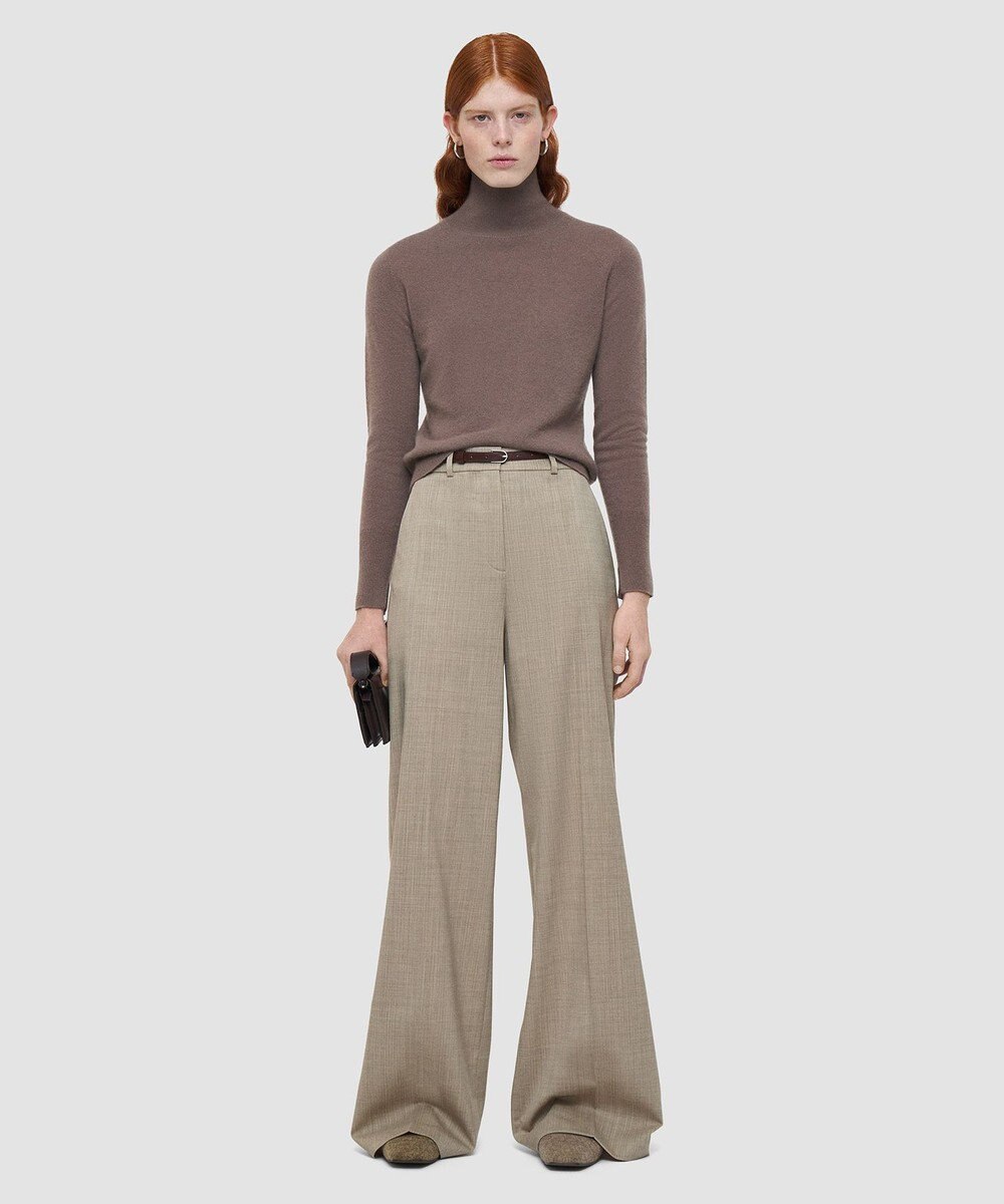 JOSEPH メランジストライプ　トラウザーズ 