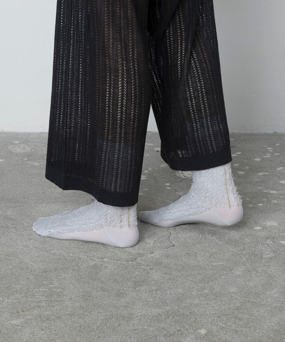 TRICOTE ラメラインファーソックス 
