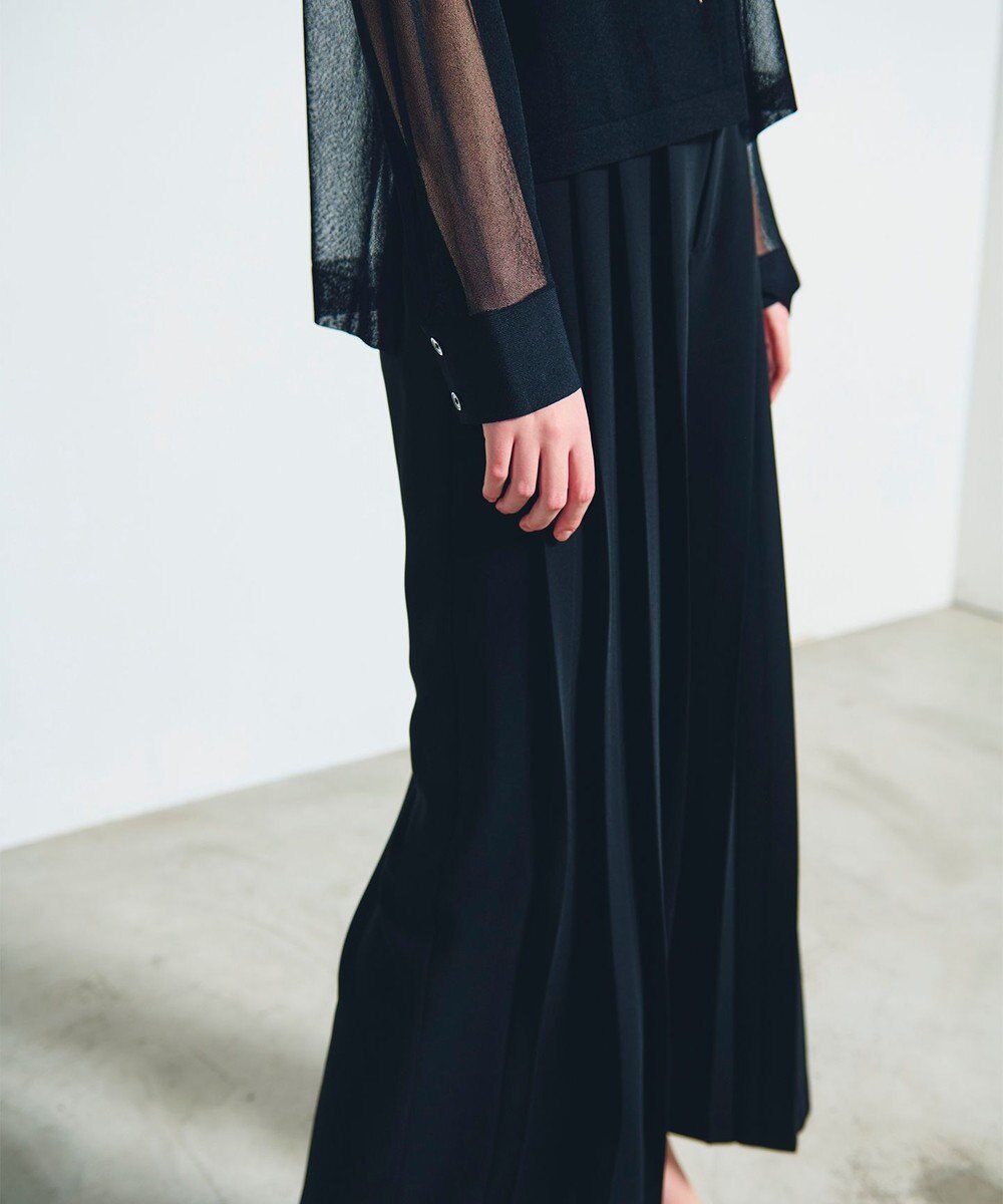 GRACE CONTINENTAL トリアセプリーツパンツ 