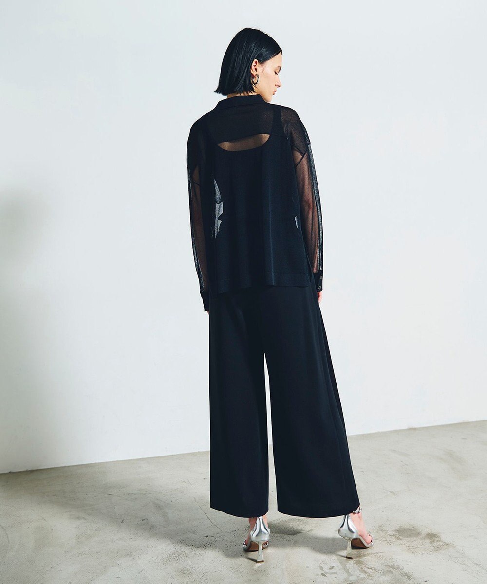 GRACE CONTINENTAL トリアセプリーツパンツ 