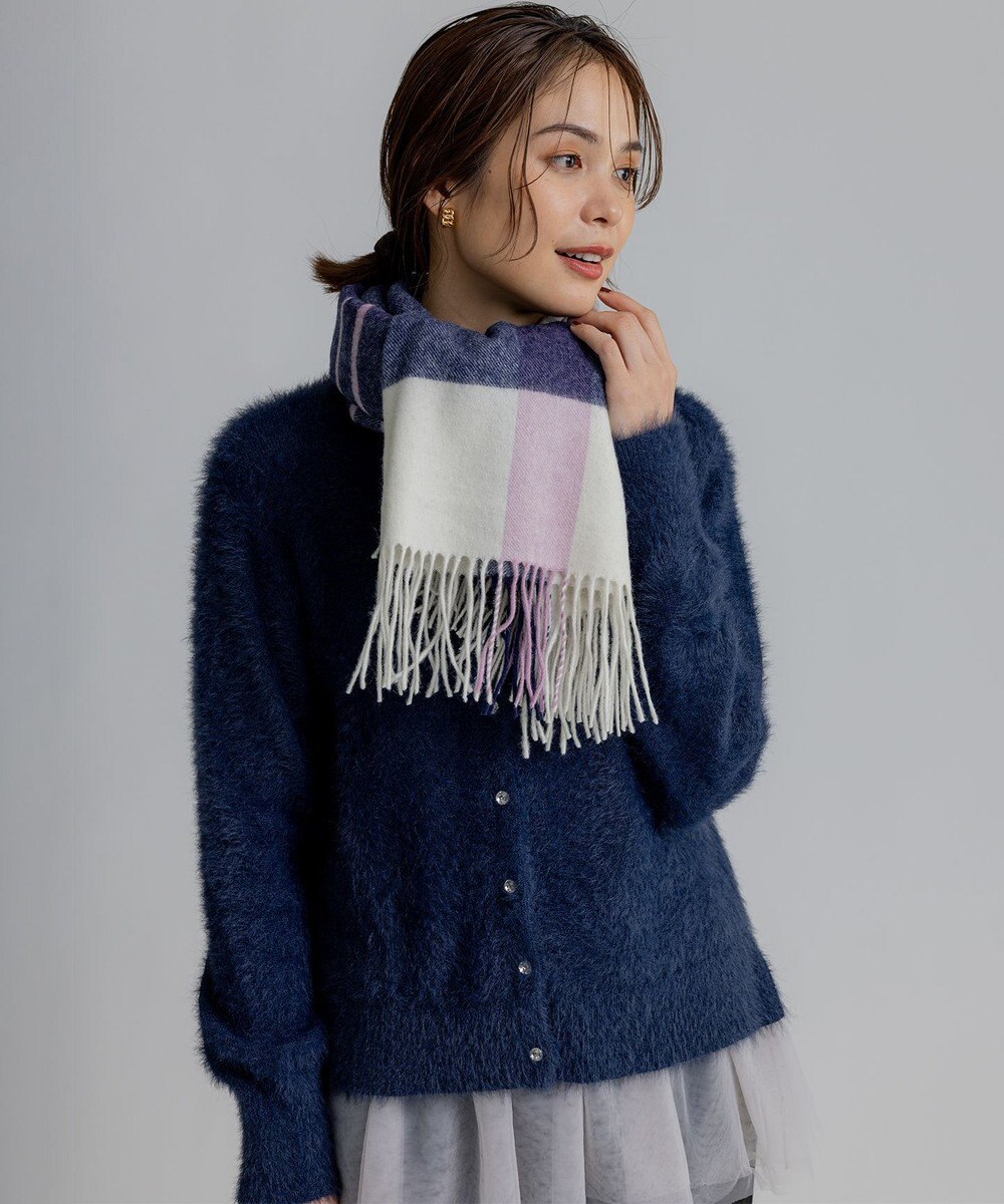 組曲 ウールマルチチェックストール 