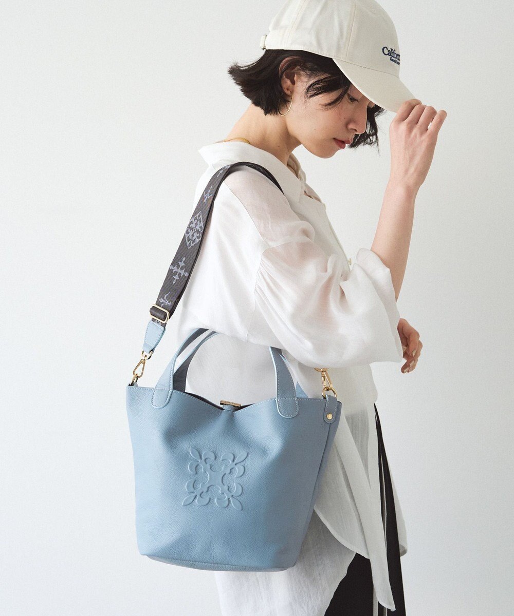 russet エンボスモノグラム2WAYミニトートバッグ(CE-1672-WEB) 