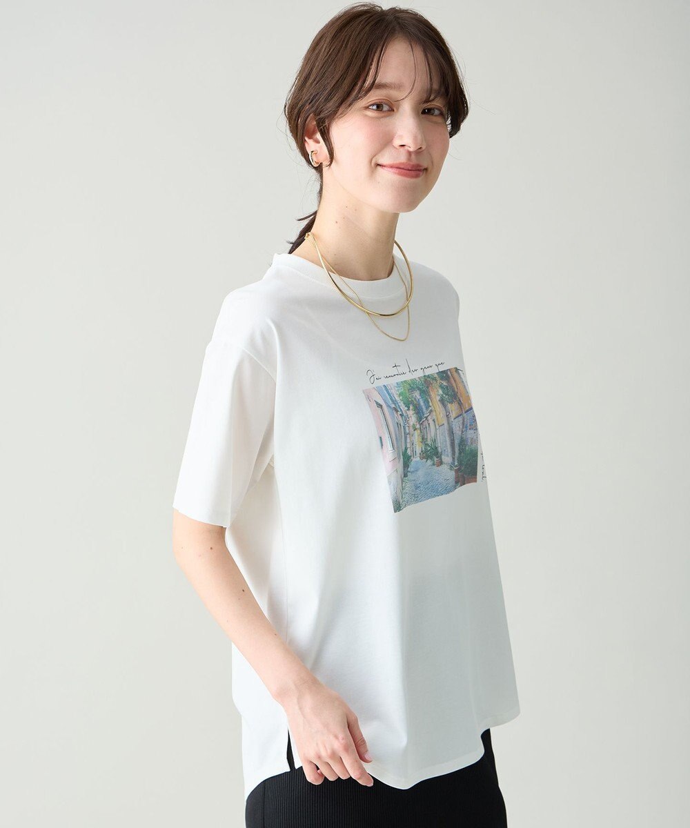 ANY アソートロゴラウンドヘムTシャツ 
