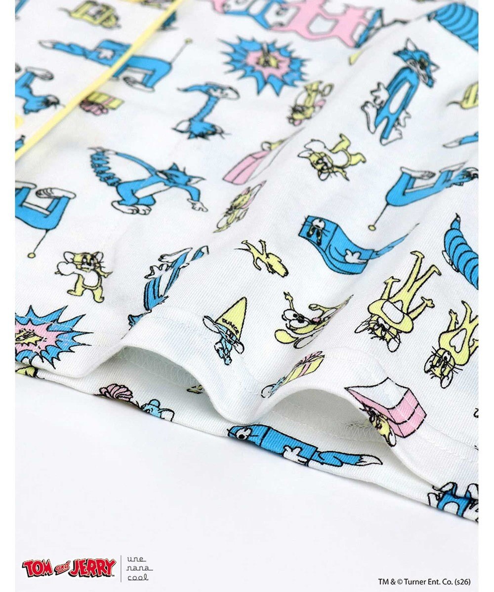 une nana cool トムとジェリー × une nana cool【綿100%】長袖開襟パジャマ 