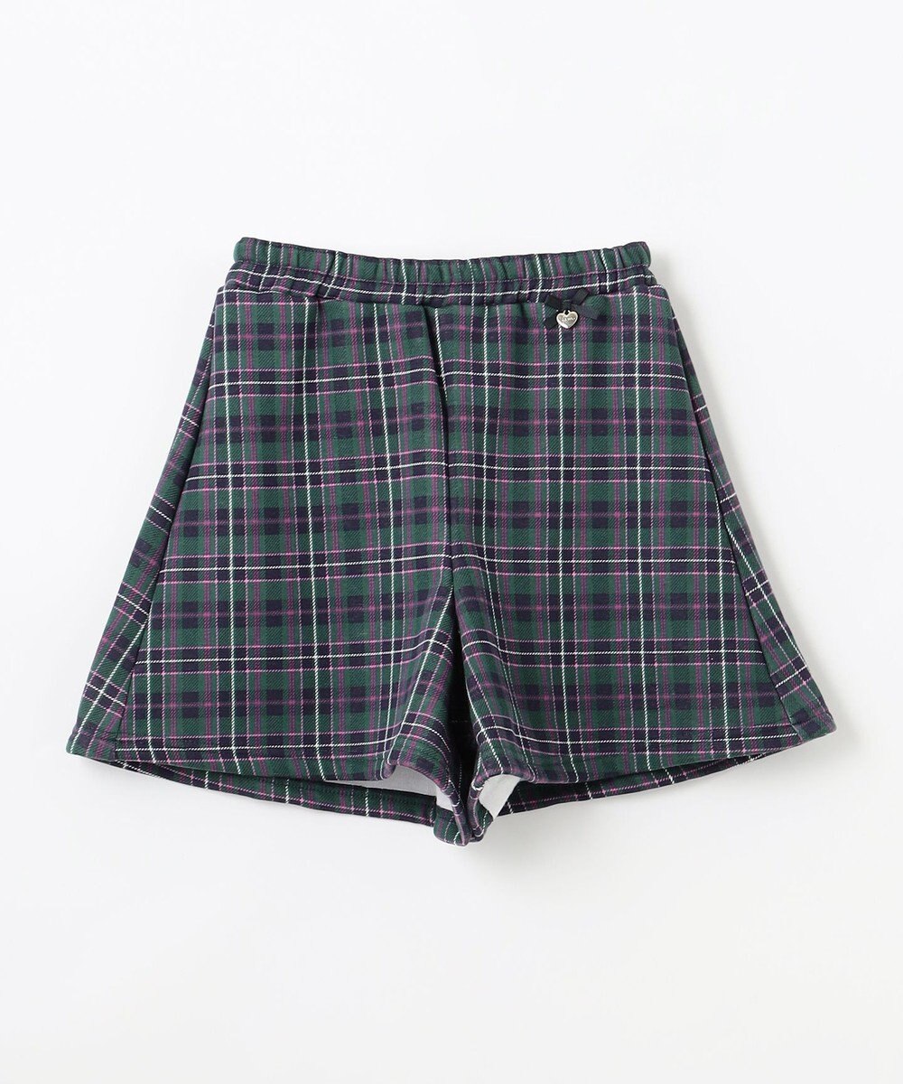 ANY KIDS 裏シャギーチェックショートパンツ 