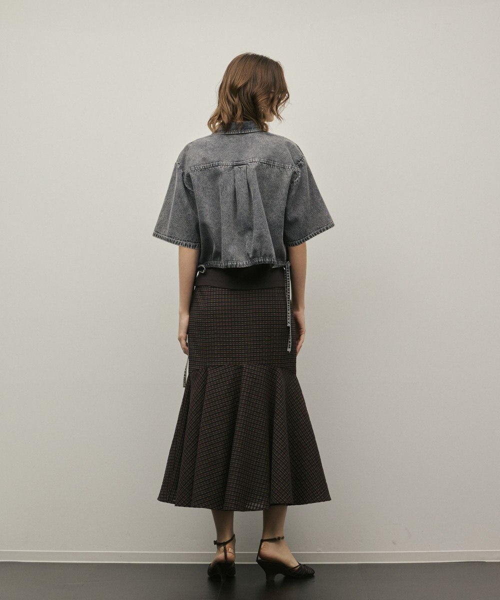 GRACE CONTINENTAL ハーフスリーブデニムシャツ 