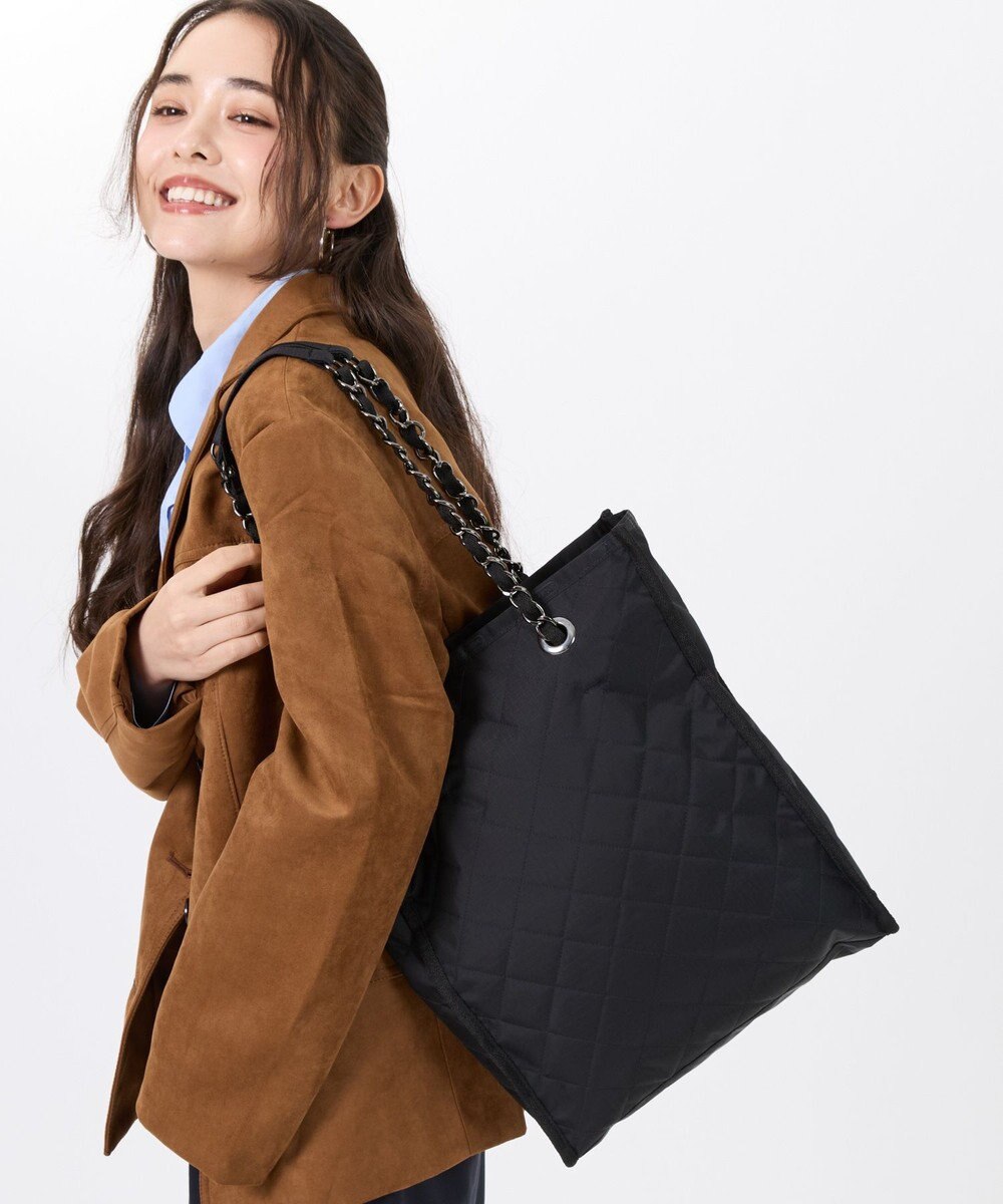 LeSportsac CHAIN N/S TOTE/オニキスチェーンキルト 