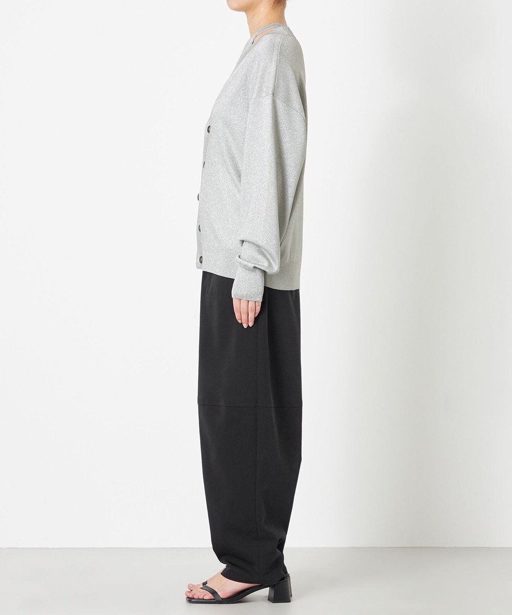 NAVE 【Nave・洗える】ラメニット カーディガン 