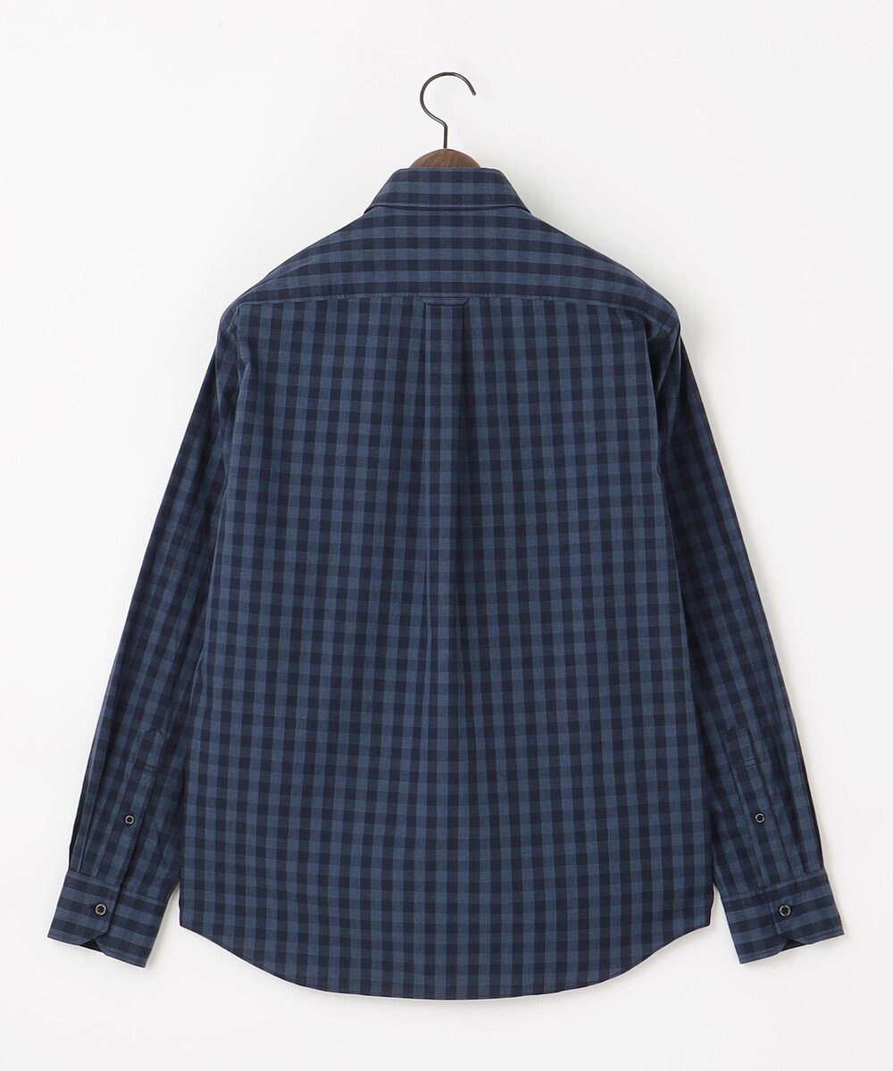 JOSEPH ABBOUD 【キングサイズ・綿100％】メランジギンガムチェック シャツ 