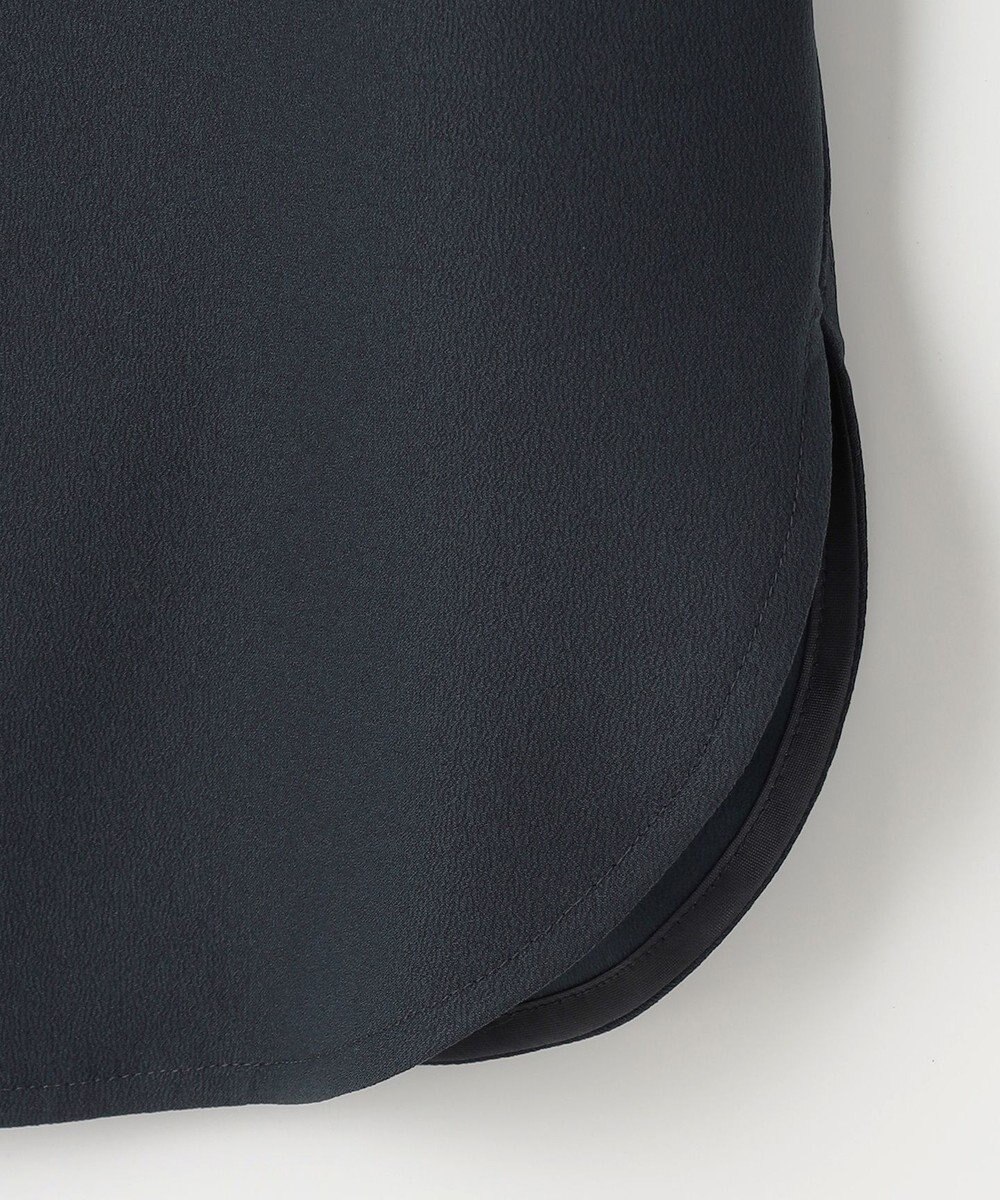 J.PRESS LADIES 【洗える】ヌーディスバックサテン バンドカラー ブラウス 