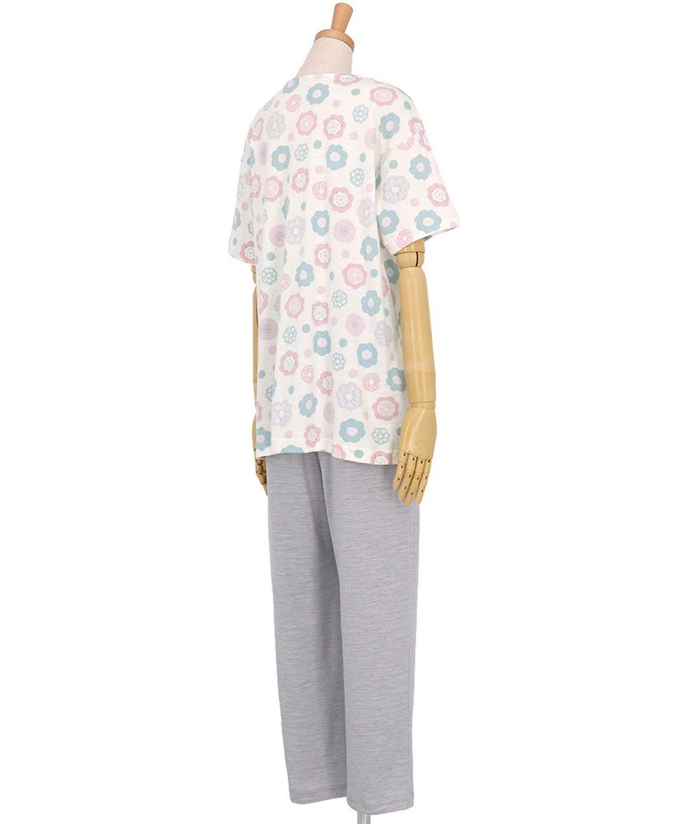 Wing パジャマ 綿100%(本体) 天竺素材 5分袖 半袖 長ズボン レディース EP8045 ウイング／ワコール 