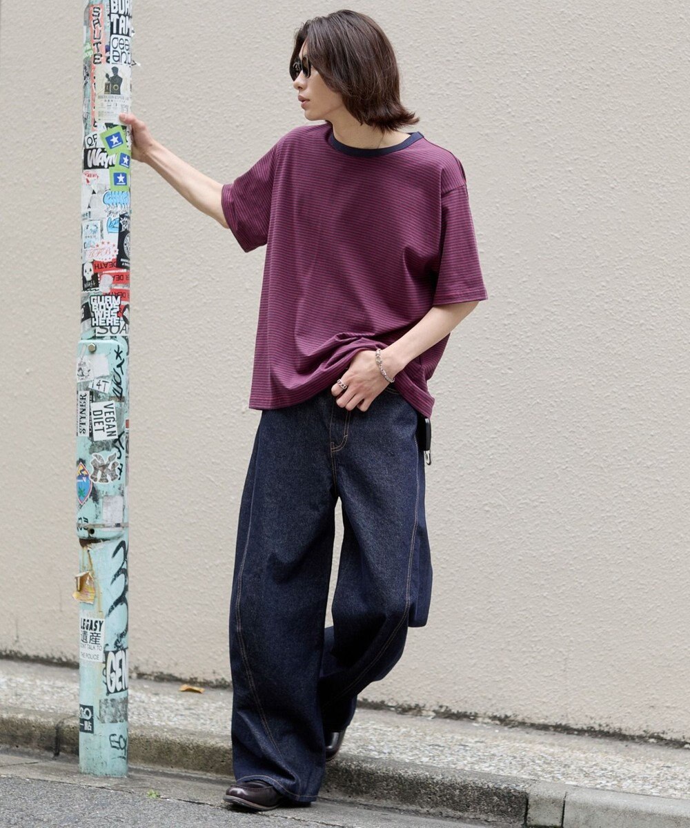 WEGO 【ユニセックス着用ITEM】ボーダーリンガーT（SS） 