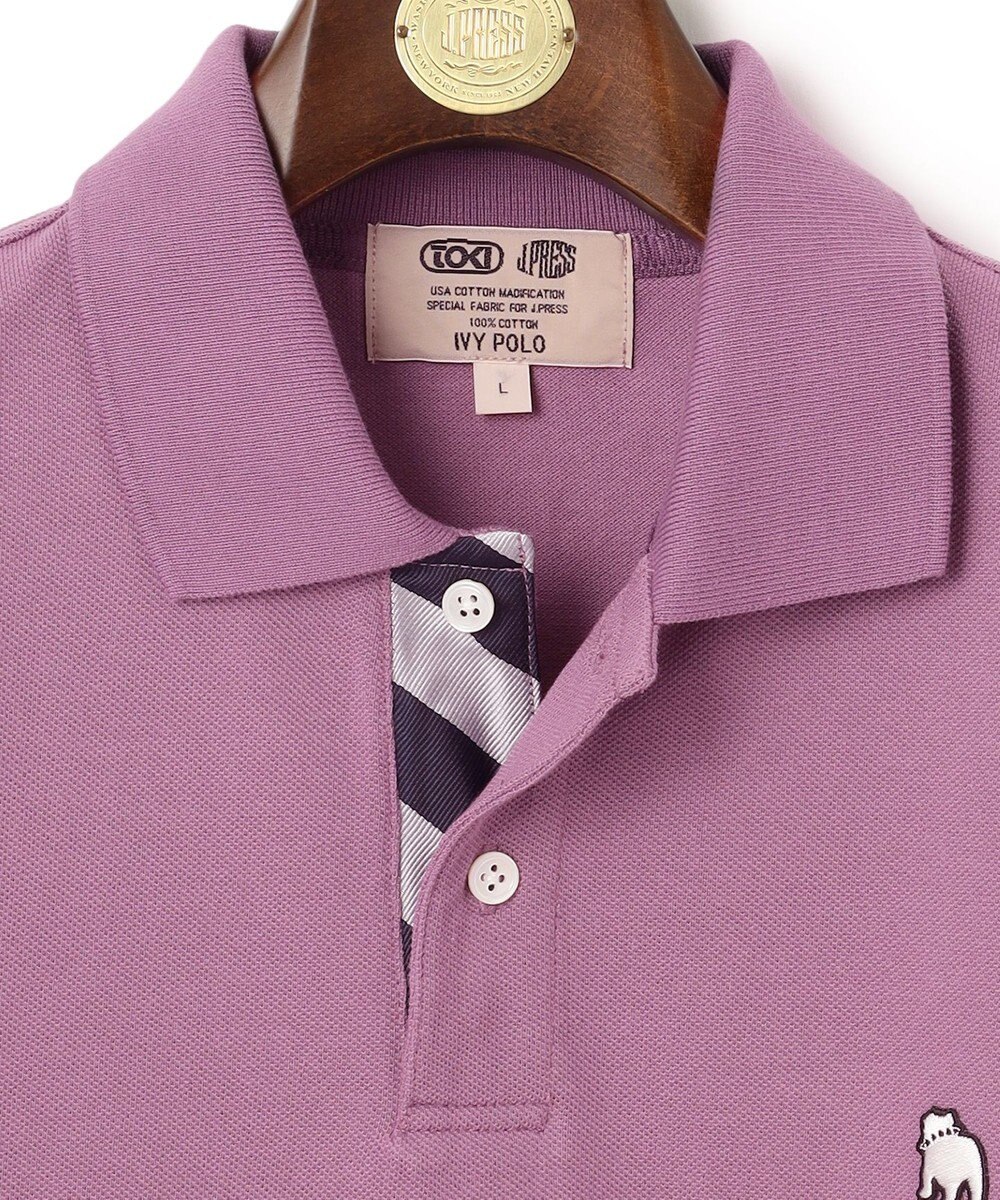 J.PRESS MEN 【大人気 / 10色展開】バックブル カノコレジメン ポロシャツ 