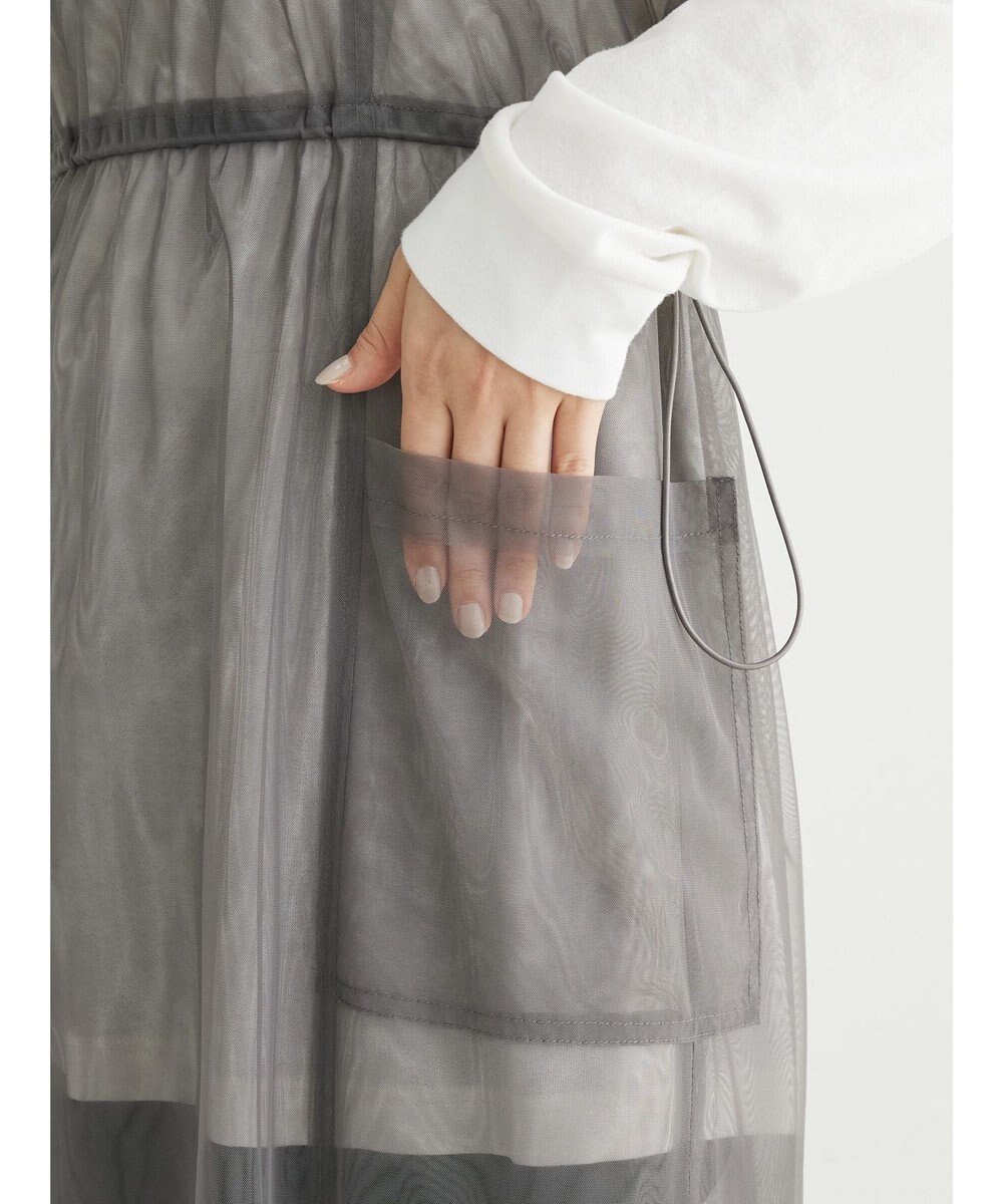 Green Parks ・ＥＬＥＮＣＡＲＥ　ＤＵＥ　チュールドロストキャミワンピ 