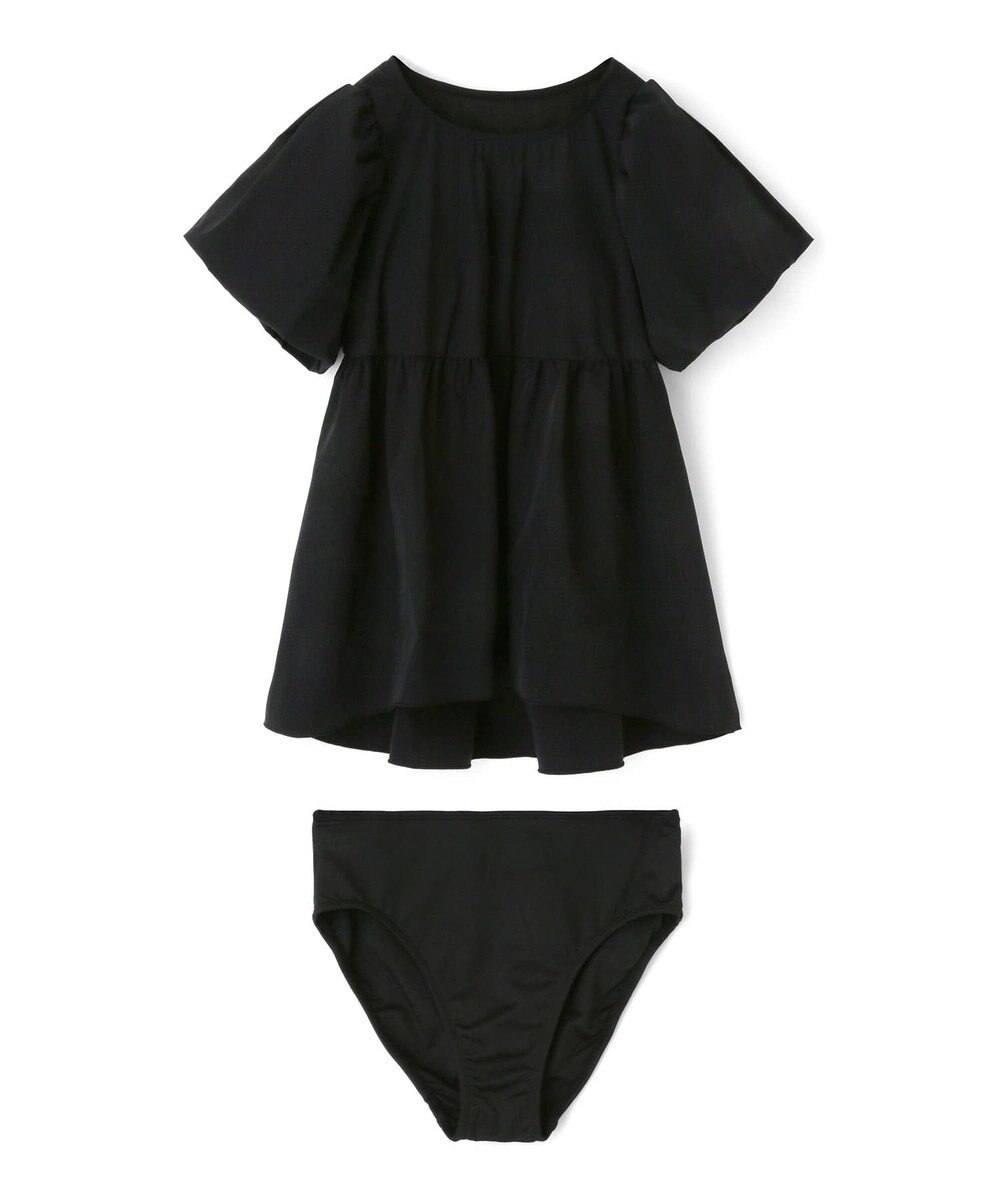 San-ai Resort（三愛水着楽園） 【UPF50＋】　パフスリーブキュロット3点セット　9M・11L　【San-ai Resort（サンアイリゾート）】 