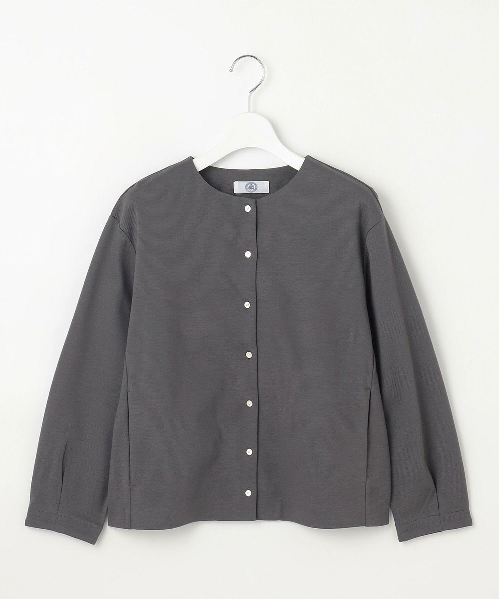 J.PRESS LADIES L グログランジャージー カーディガン 