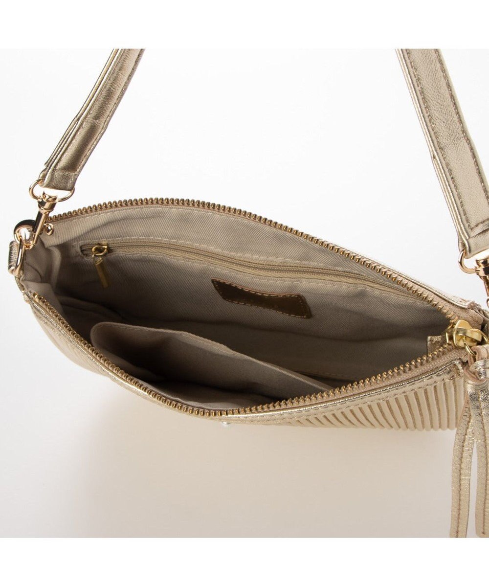 UNBILLION ペルケ perche / シーププリーツパール付き2wayショルダー 