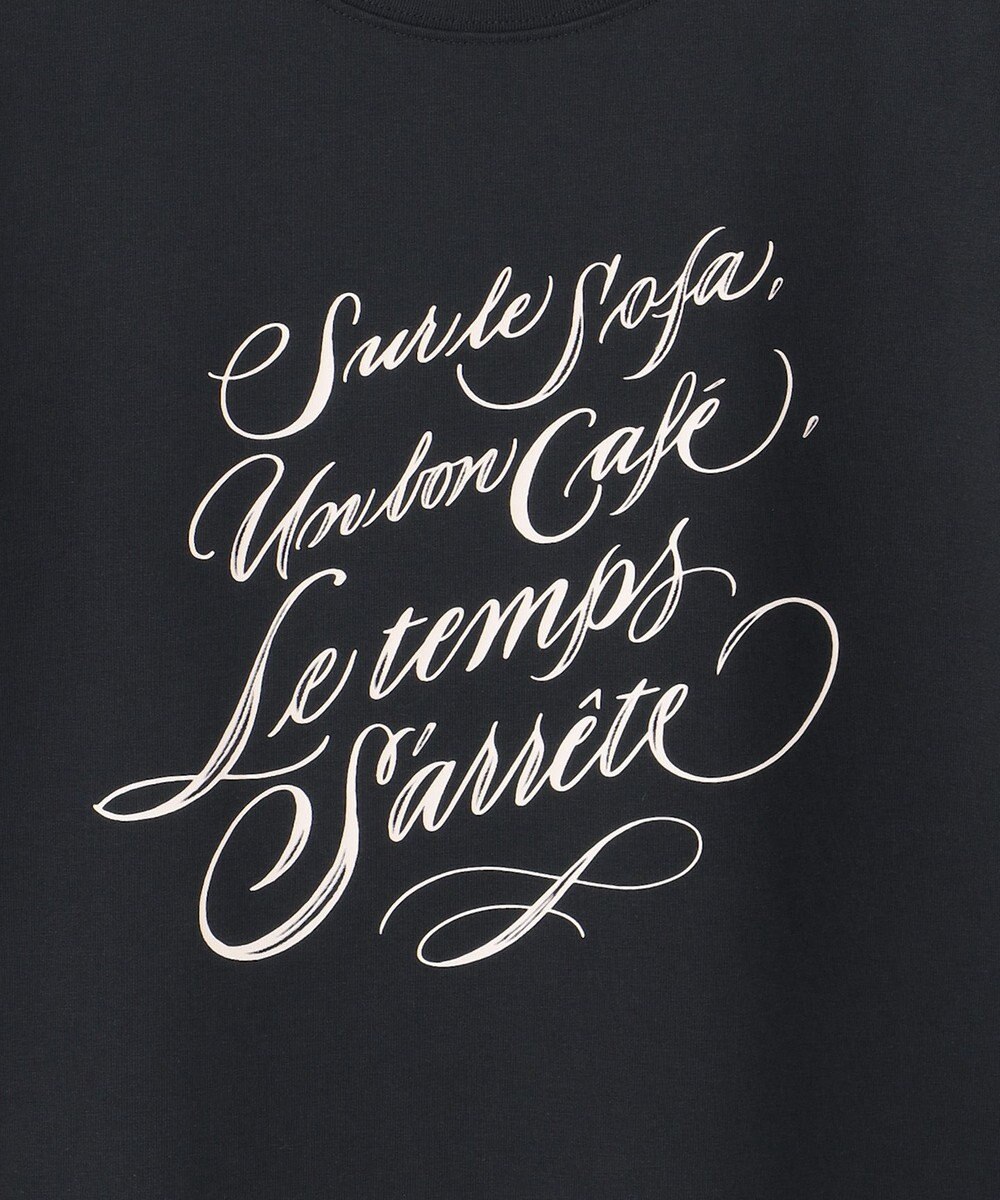 23区 【井波麻里衣さんコラボ】カリグラフィー プリント Tシャツ 