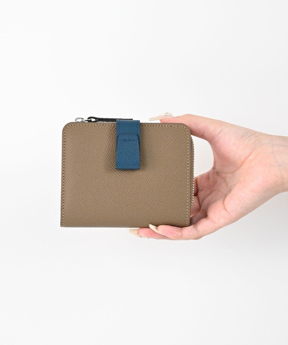 Atelier nuu 日本製 noble L字ファスナー二つ折りウォレット 