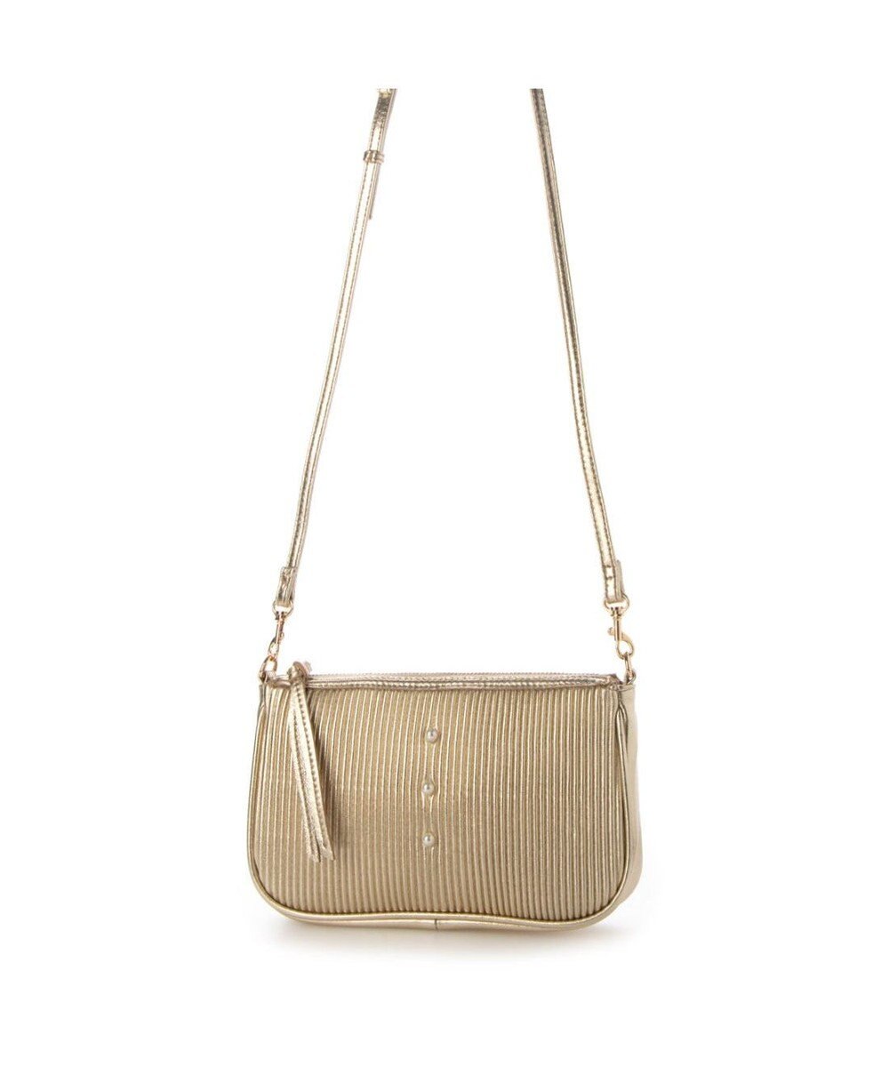 UNBILLION ペルケ perche / シーププリーツパール付き2wayショルダー 