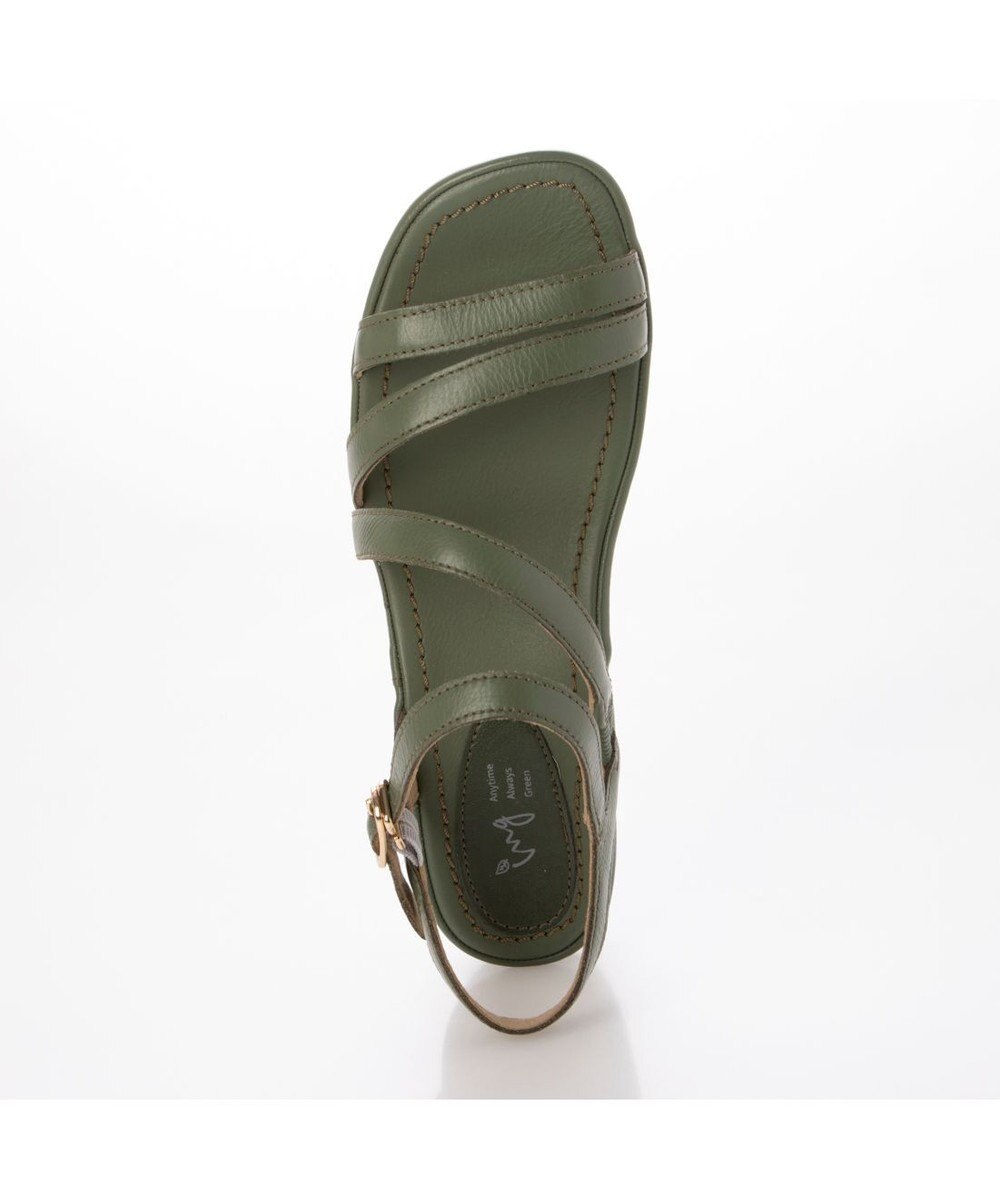 ing <ing>【サスティナブル】レザーストラップサンダル 