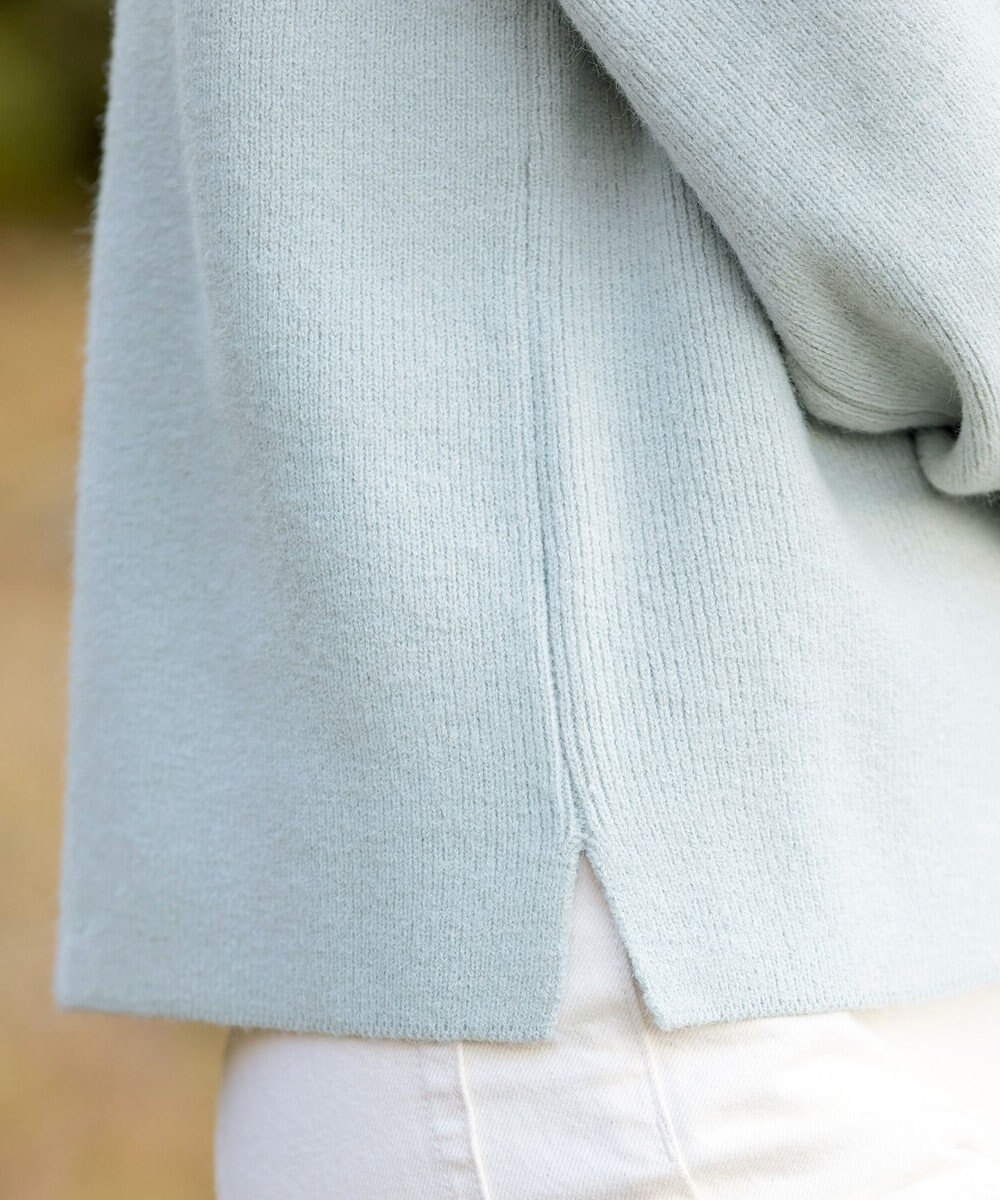 Tiaclasse 【洗える】衿付きパフ袖ニット 