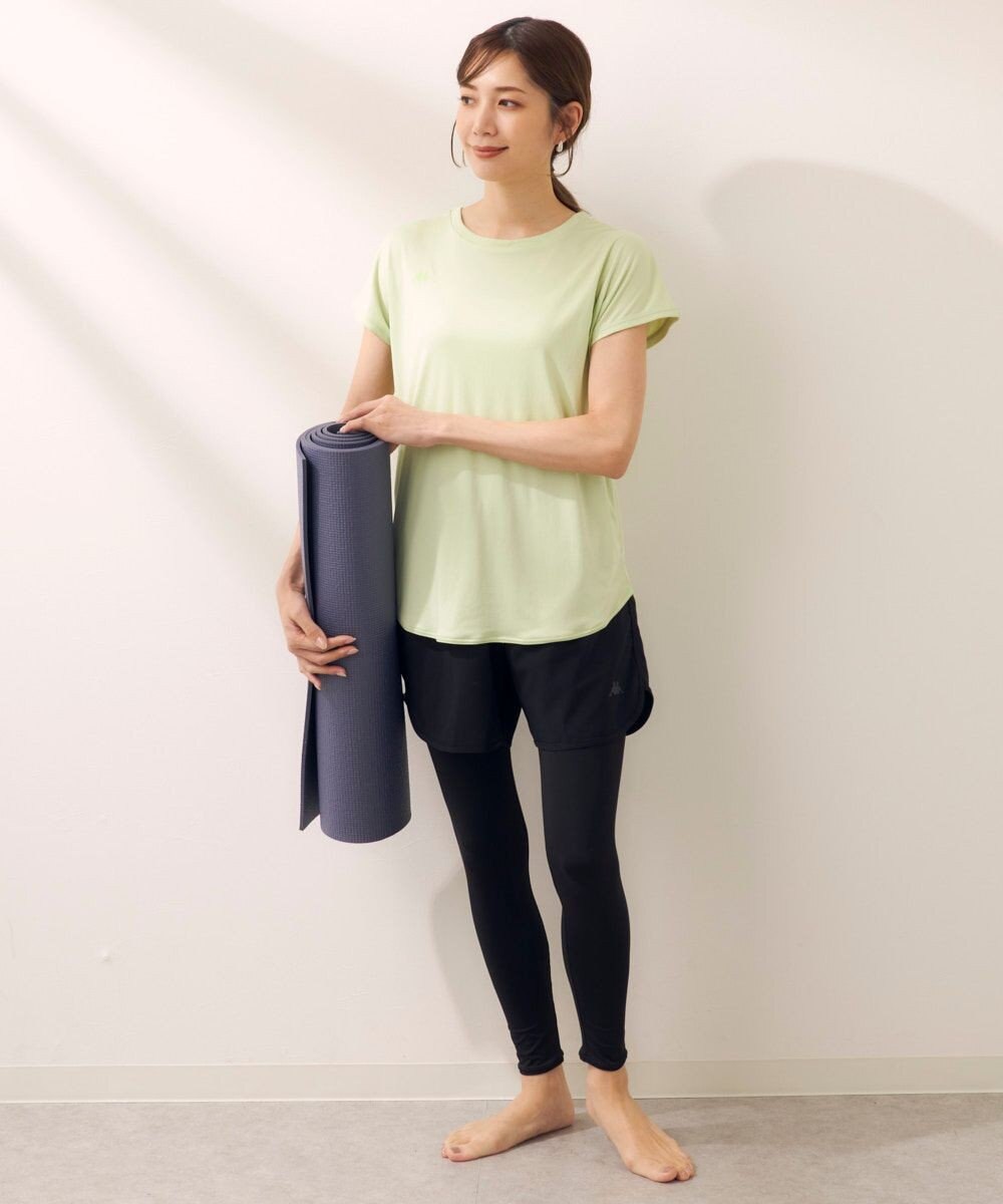 OP／FILA 【Kappa】フィットネスウェア 3点セット Ｔシャツ＋ショートパンツ＋レギンス 