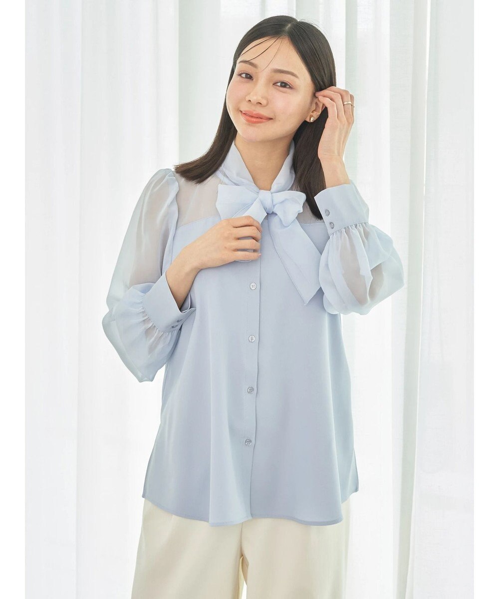 earth music&ecology シアードッキングブラウス 