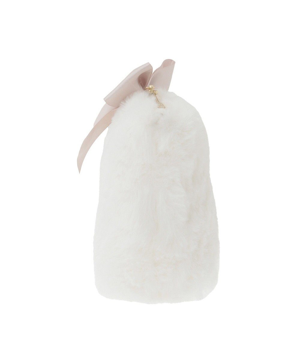 Maison de FLEUR パールリボンファーポーチ 